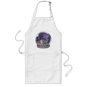 Halloween Camper in a Snowball Long Apron