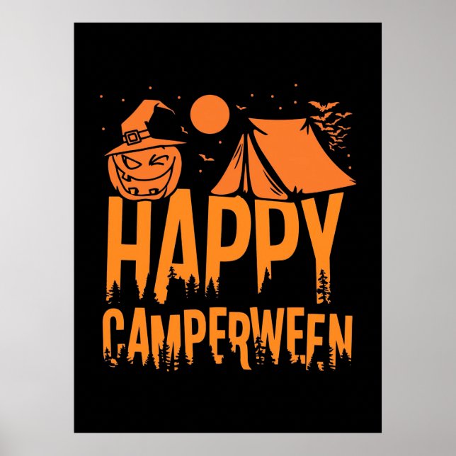 Halloween Camper Nature Poster (Front)