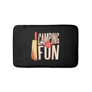 Halloween Camping Bath Mat