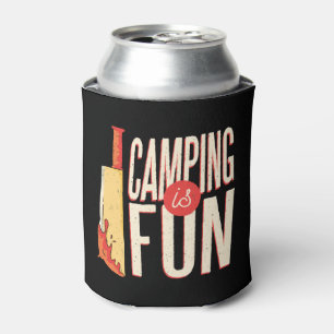Halloween Camping  Can Cooler