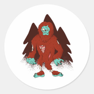 Halloween Camping Classic Round Sticker