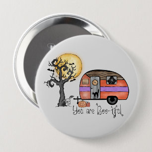 Halloween Camping You Are Boo-tiful 10 Cm Round Badge