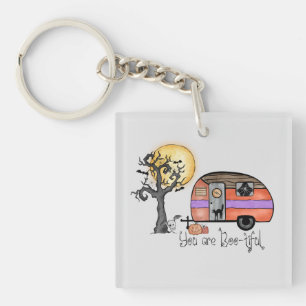Halloween Camping   You Are Boo-tiful Key Ring