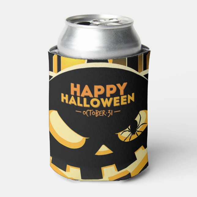 Halloween Can Cooler/Happy Halloween Cooler (Can Front)