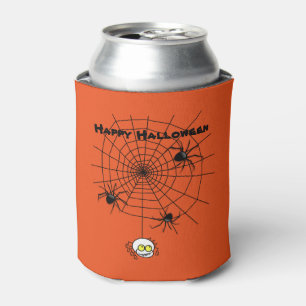Halloween Can Cooler/Spiders and Web Cooler