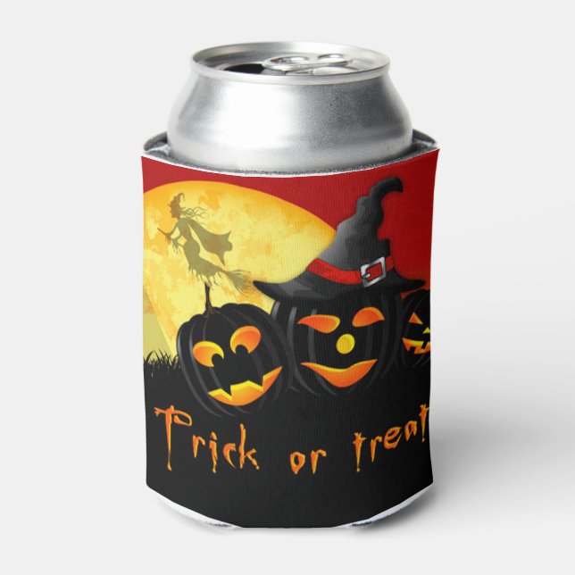 Halloween Can Cooler/Trick or Treat Cooler (Can Front)