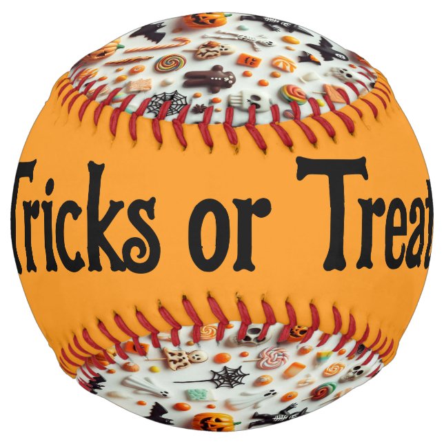 Halloween Candies (Tricks or Treats) Softball (Back)