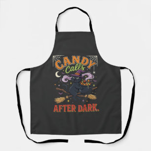 Halloween Candy Calls After Dark Apron