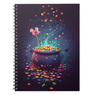 Halloween Candy Cauldron Notebook