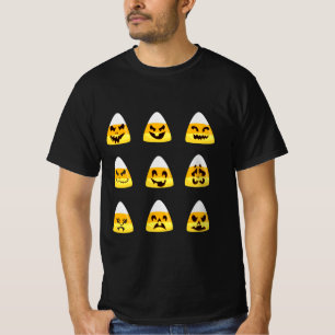 Halloween Candy Corn Bling Shirt Candy Corn Face