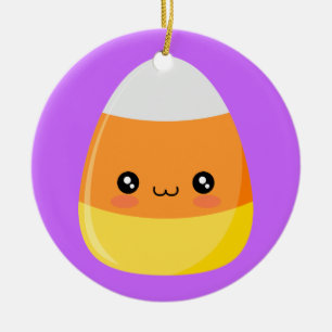 Halloween Candy Corn Ceramic Tree Decoration