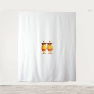 Halloween Candy Corn Crew Tapestry