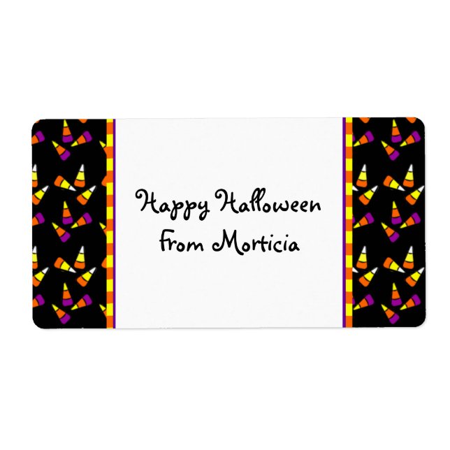Halloween Candy Corn Custom Labels (Front)