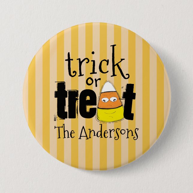 Halloween Candy Corn Cute Whimsical Funny 7.5 Cm Round Badge (Front)