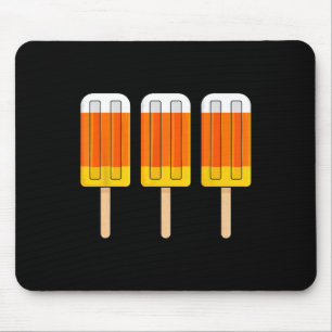Halloween Candy Corn Fun Ice Cream Popsicles Mouse Mat