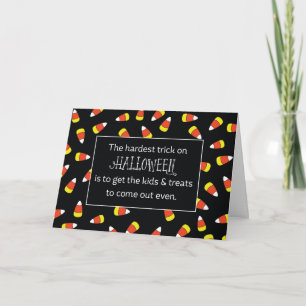Halloween Candy Corn Humour Card