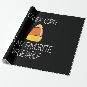 Halloween Candy Corn Is My Favotire Birthday Wrapping Paper