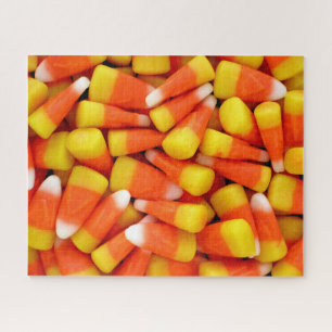 Halloween Candy Corn Large Jigsaw Puzzle