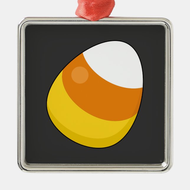 Halloween Candy Corn Metal Tree Decoration (Front)