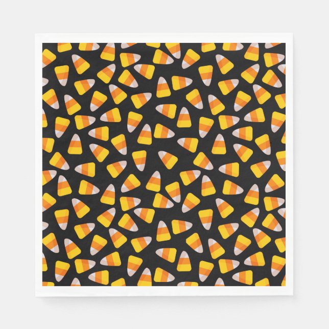 Halloween Candy Corn Paper Napkins (Front)