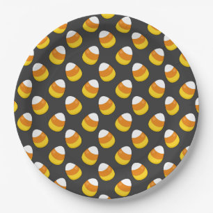 Halloween Candy Corn Paper Plate