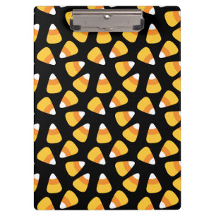 Halloween Candy Corn Pattern Clipboard