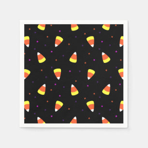 Halloween Candy Corn Pattern Napkin