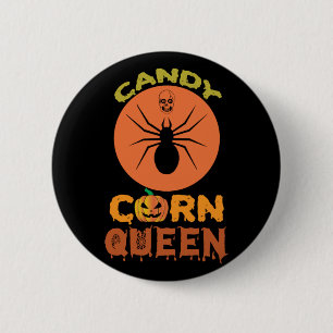 Halloween Candy Corn Queen Birthday 6 Cm Round Badge
