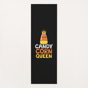 Halloween Candy Corn Queen Crown Cute Birthday Yoga Mat