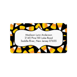 Halloween Candy Corn  Return Address Labels. Label