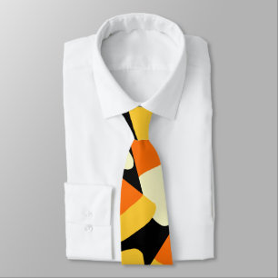 Halloween Candy Corn Seamless Pattern Tie