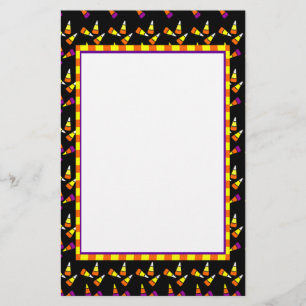 Halloween Candy Corn Stationery