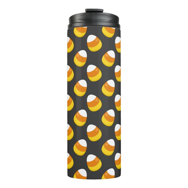 Halloween Candy Corn Thermal Tumbler (Front)