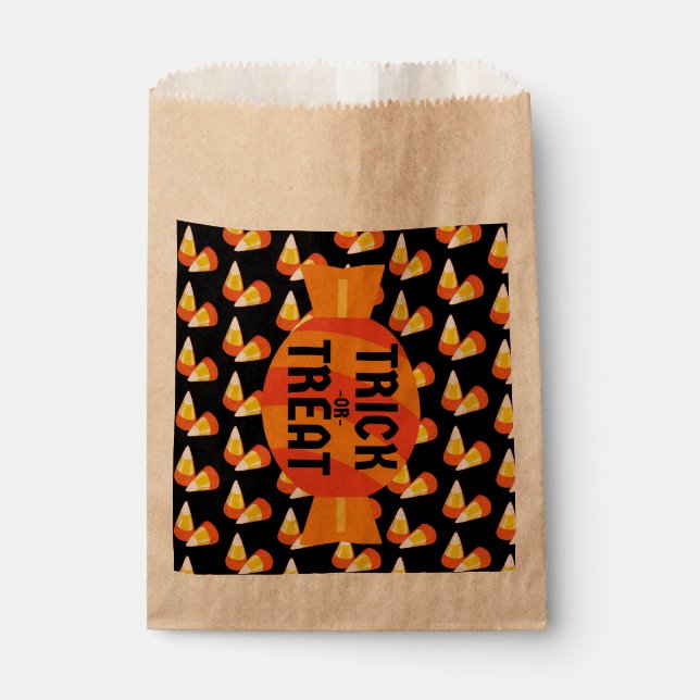 Halloween Candy Corn Trick Or Treat Favour Bags (Front)
