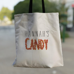 Halloween Candy Corn Trick or Treat Personalised Tote Bag