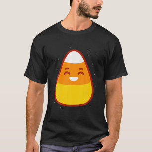 Halloween Candy Corn Vintage Illustration Cute Can T-Shirt
