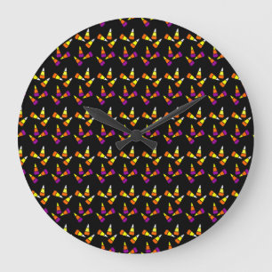 Halloween Candy Corn Wall Clock