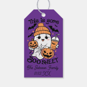 Halloween Candy Cute Ghost Pumpkin Funny Gift Tags