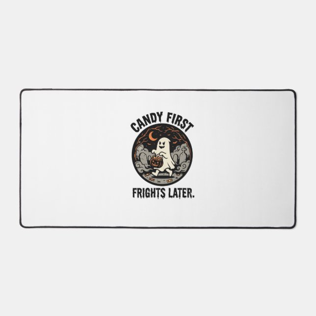 Halloween Candy Frights Night Desk Mat (Front)