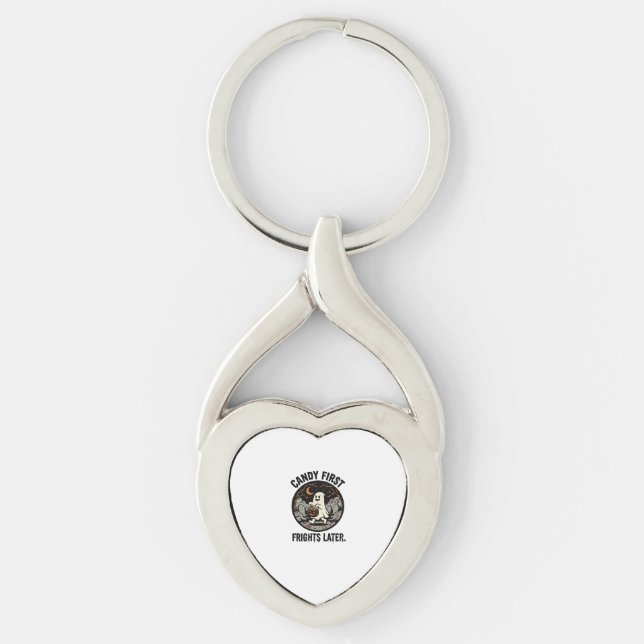 Halloween Candy Frights Night Key Ring (Front)