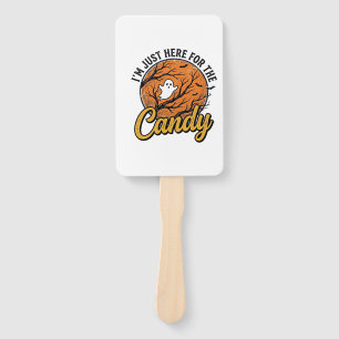 Halloween Candy Ghost Vintage Vector Design_1 Hand Fan