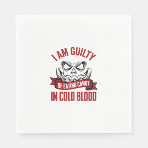 Halloween Candy Guilty Vintage Pumpkin Design_1 Napkin