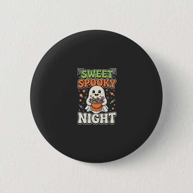Halloween Candy Haunt Night 6 Cm Round Badge (Front)