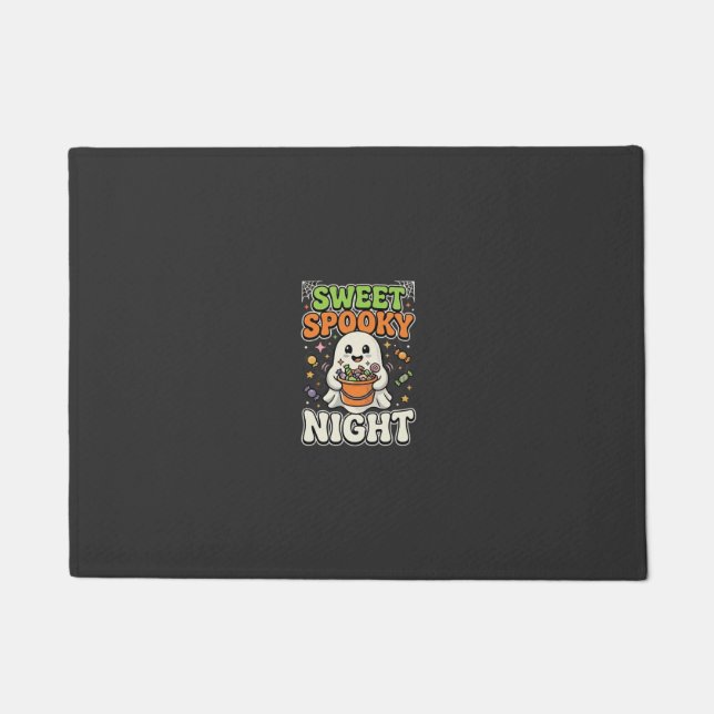 Halloween Candy Haunt Night Doormat (Front)