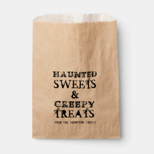 Halloween Candy Haunted Sweets Creepy Treats Goody Favour Bags