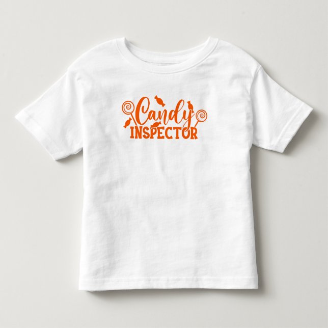 Halloween Candy Inspector Toddler T-Shirt (Front)