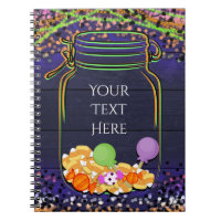 Halloween Candy Mason Jar Party Glowing Custom