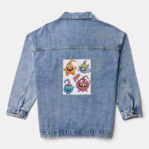 Halloween Candy Monster Parade Denim Jacket