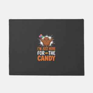 Halloween Candy Monster Quote Design Doormat