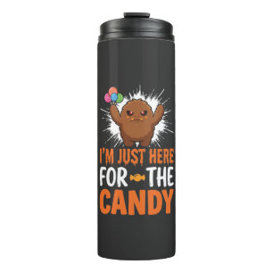 Halloween Candy Monster Quote Design Thermal Tumbler